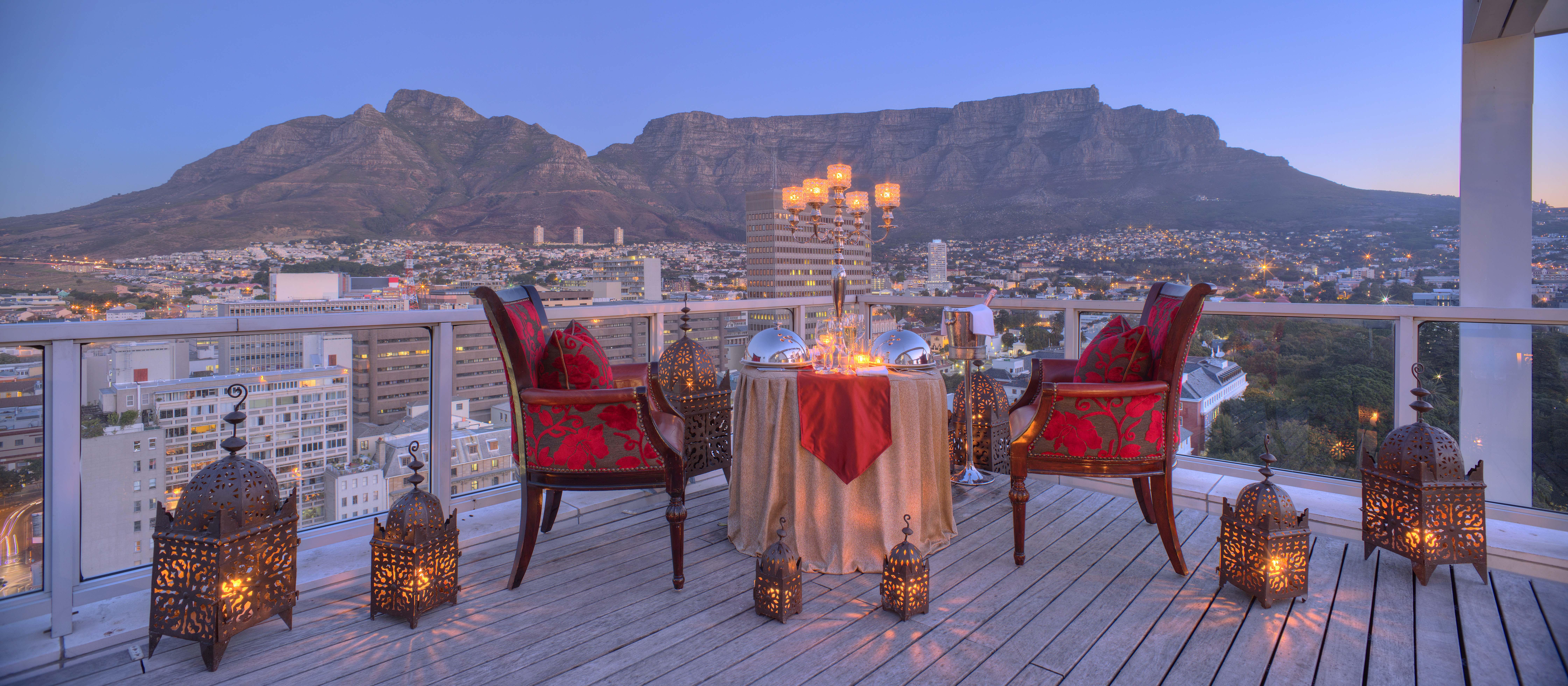 فندق تاج كيب تاون المظهر الخارجي الصورة View from the Cape Grace rooftop